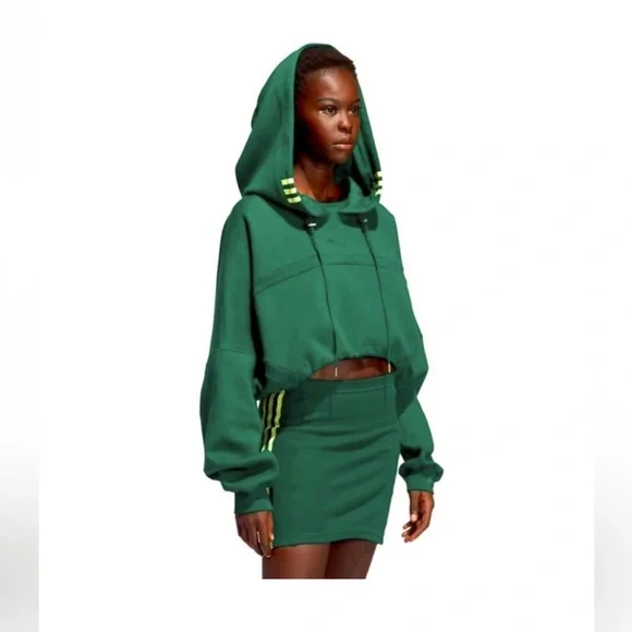 ADIDAS Ivy Park Hooded Cutout Dress - Picture 1 of 9